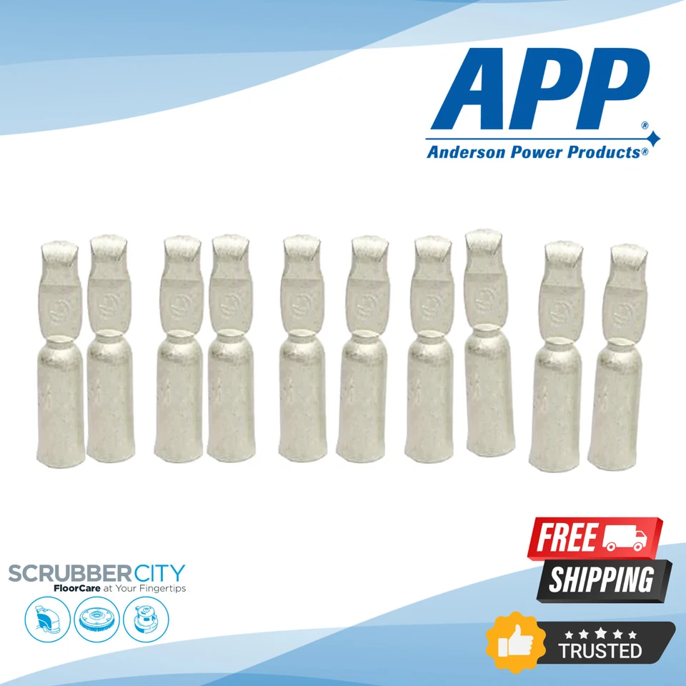 Genuine 10 PACK Anderson SB175 Contacts 4 AWG 1384-BK - Image 1 of 1