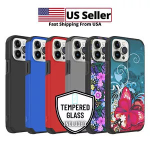 Phone Case For iPhone 13 Pro Max Slim and Shockproof Cover and Screen Protector - Picture 1 of 69