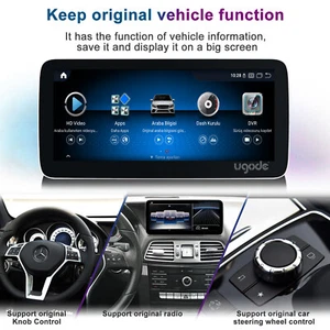 Ugode 10.25in 8+128G Android13 Pantalla CarPlay Mercedes Benz Clase E cupé NTG5.0 - Imagen 1 de 11