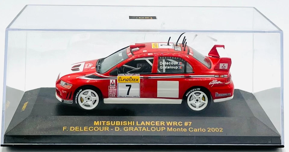 EBOND Modellino Mitsubishi Lancer WRC #7 - Rally Monte Carlo 2002 - Ixo - 0508 - Immagine 1 di 1