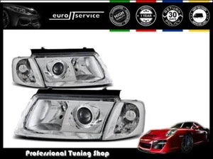 Neuf Phares Avant LPVW68 VW PASSAT B5 3B 1996 1997 1998 1999 2000 H7 CHROME - Imagen 1 de 2