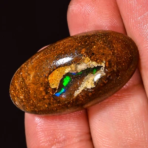 (16X31X07 MM) 25.85 Carat. Natural KOROIT BOULDER OPAL Oval Top Quality Gemstone - Picture 1 of 7
