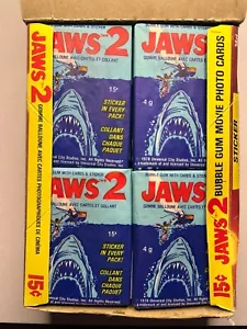 JAWS 2 Movie - 1978 O Pee Chee (1) Confezione cera non aperta - Foto 1 di 3