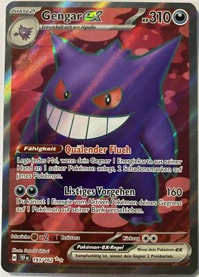 Pokemon Gengar ex Full Art | Deutsch 193/162 Gewalten der Zeit | Near Mint - Bild 1 von 2