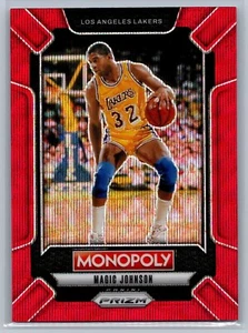 2024-25 Panini Prizm Basketball Monopoly Magic Johnson #LEG4 Red Wave Prizm - Picture 1 of 2