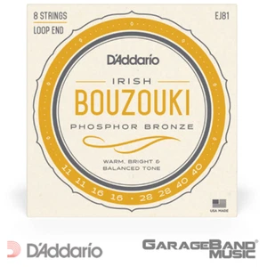 D'Addario EJ81 Phosphor Bronze irische Bouzouki Saiten, 11-40 - Bild 1 von 4