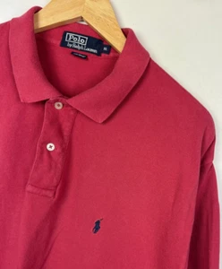 RALPH LAUREN POLO SHIRT Size XL (fits like 2XL) Men's Cerise Pink - Picture 1 of 6