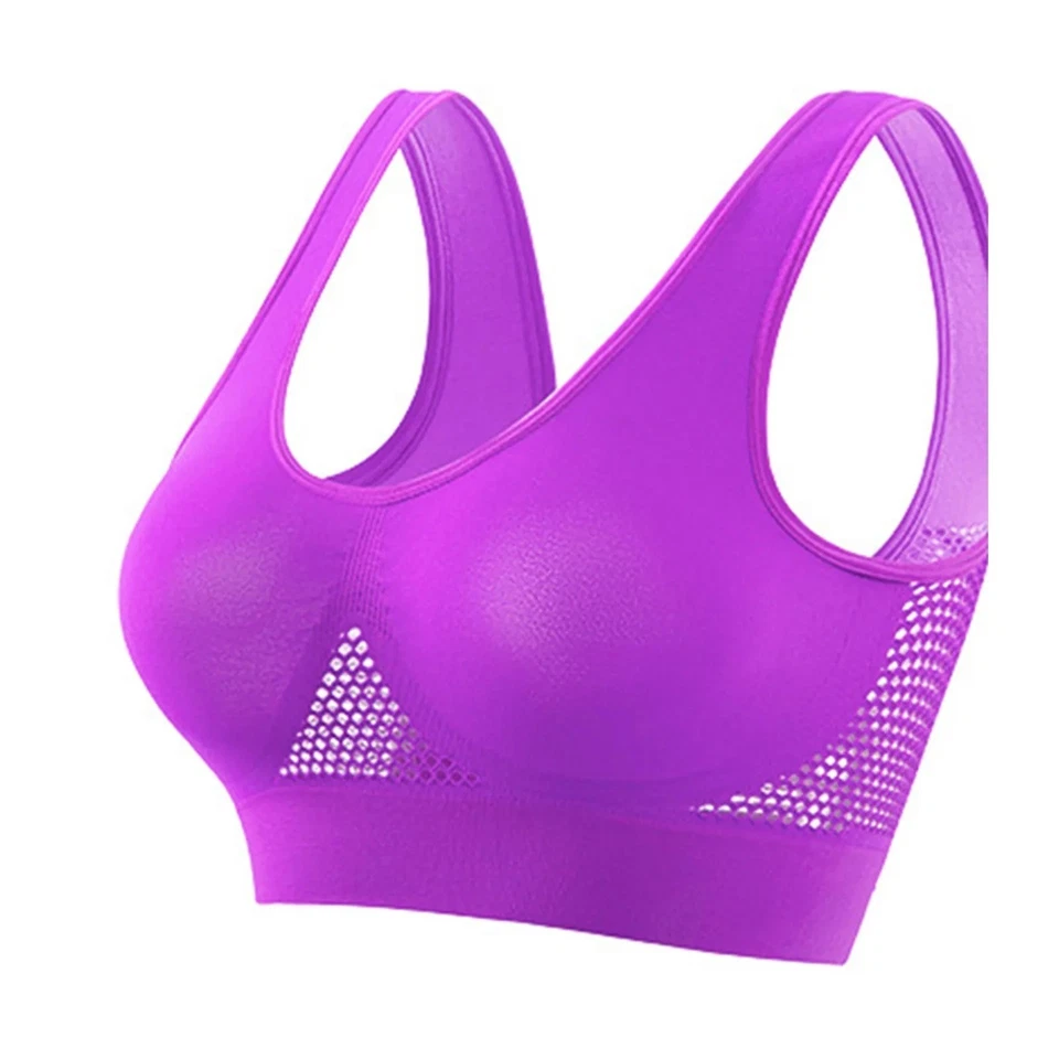 Hermoso Sujetador Deportivo Espalda A Prueba de Golpes Correr Fitness Anti-flacidez Sujetador Superior de Yoga Foto 1 de 1