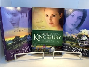 3 KAREN KINGSBURY GARY SMALLEY CHRISTIAN PB BOOKS REDEMPTION REJOICE REMEMBER - Imagen 1 de 11