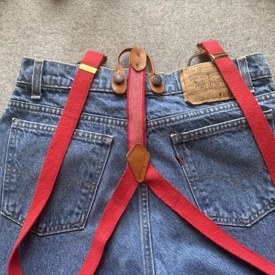 Vintage Levi Tapered Leg Jeans. Orange Tab - Image 1 of 4