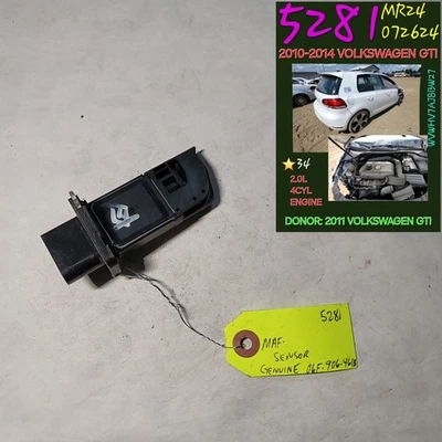 ⭐⭐OEM 2010-2014 VOLKSWAGEN GTi MAF MASS AIR FLOW SENSOR GENUINE⭐⭐ - Image 1 of 2