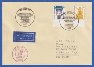 Berlin 1988 Schleswiger Dom Mi.-Nr. 815 Paar auf FDC Berlin nach Tokio - Bild 1 von 1