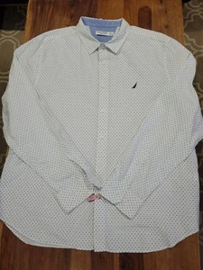 Nautica ⛵️ Button Up Shirt Men's XXL 2XL Slim Fit Lightweight Colorful - Picture 1 of 12