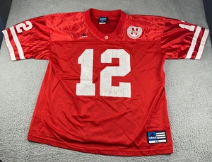 Vintage Nebraska Cornhuskers #12 Adidas rot Fußball Trikot 2XL Herren NCAA - Bild 1 von 12