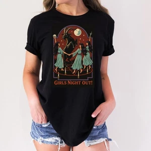 Girls Night Out Horror Halloween Adult Humor Funny T-Shirt - Picture 1 of 3