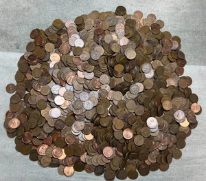 10 pounds of mixed Canada small cent penny. Mixed date LARGE lot! CAD - Picture 1 of 6
