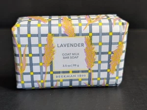 Jabón en barra de leche de cabra pura lavanda Beekman 1802 3,5 oz NUEVO - Imagen 1 de 4