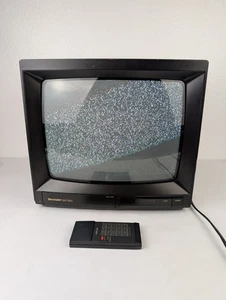 **READ** Retro Gaming TV Sharp Linytron 13RV69 CRT Television 13" w/ Remote 1989 - Picture 1 of 17