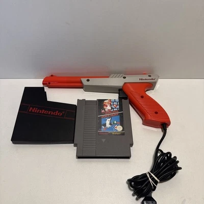Nintendo Entertainment System NES Zapper Light Gun & Mario Bros/ Duck Hunt Game - Image 1 of 3