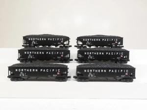 MTH 30-7531 Northern Pacific 4 Bay Hopper w/Coal 6 Car Set LN 10004 - Picture 1 of 10