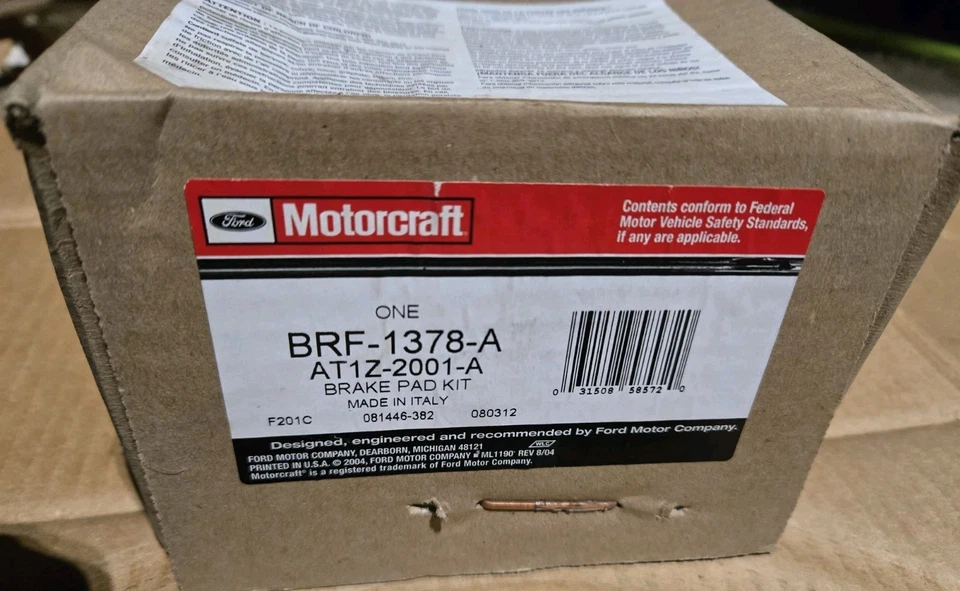 NUEVAS pastillas de freno delanteras Motorcraft Premium BRF-1378-A Ford Transit Connect 2010-15 Foto 1 de 1