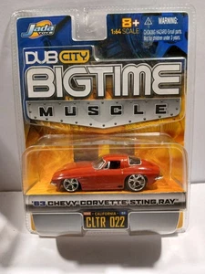 Jada Big Time Muscle 1963 CHEVY CORVETTE STING RAY 1:64 Diecast - CLTR 022 - Picture 1 of 2