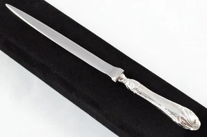 Sheffield Solid Silver Handled Letter Opener Shell Head Pattern 1903 - Picture 1 of 6