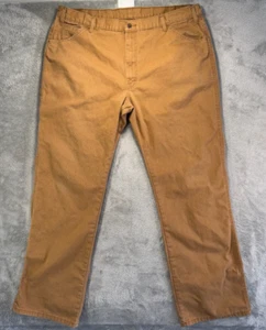 Dickies Jeans Men 40x34 Brown Straight Relaxed American Workwear Utility Canvas - Picture 1 of 12