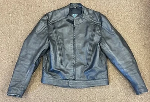 Vintage 90er Jahre Vetter Leder schwarz Motorradjacke Gr. XL Unisex - Bild 1 von 13