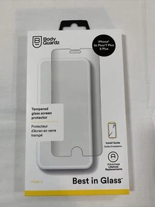 BodyGuardz Pure 2 Tempere Glass Screen Protector for iPhone 8 Plus / 7 Plus 6s+ - Picture 1 of 2