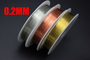 3 pcs 0.2mm Thin Copper Wire Thread Midge Larve Nymph Making Fly Tying Materials