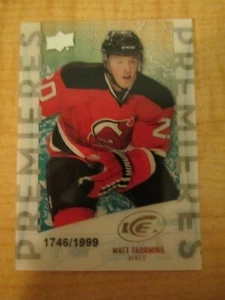 2010-11 Upper Deckey sobre hielo novato Matt Tadrmina #64 1746/1999 Nueva Jersey - Imagen 1 de 2