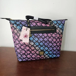 Bolso de Mano Juicy Couture Arco Iris Negro Multi Logo Buen Deporte ECO Reciclado $80 Nuevo con Etiquetas - Imagen 1 de 7