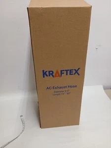 KRAFTEX Air Conditioner Hose Portable Exhaust Vent W 5.9" 15ft Long - Picture 1 of 4