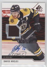 2018-19 Upper Deck SP Game Used Red Auto Jersey David Krejci #76 Auto