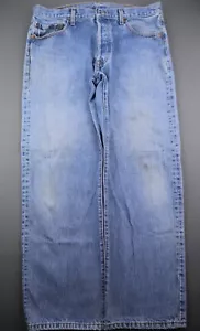 Vintage 2004 Levi's Button Fly 501 Jeans Straight Größe 36x30 (Msr 35x29) - Bild 1 von 12