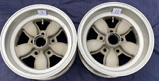 (2) VINTAGE APPLIANCE DAISY MAG WHEELS RIMS 14x8 FORD 5x4.75 CHEVY BUICK OLDS 14