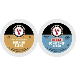 Morning Blend and Decaf Donut Shop Blend Single Serve Coffee Pods for Keurig Bre - Picture 1 of 7