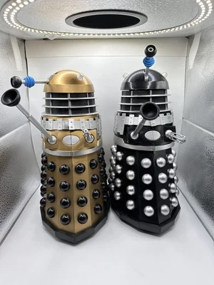 Doctor Who Figure Product Enterprise 12" Dalek Black Not Working / DAMAGED GOLD - Image 1 of 4