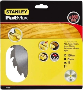 Stanley STA15320-XJ TCT Fast Cutting Circular Saw Blade 160 x 20 mm 18T Wood - Picture 1 of 2