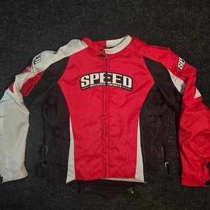 Chaqueta Moto Velocidad Roja y Blanca Talla M Mujer  - Imagen 1 de 6