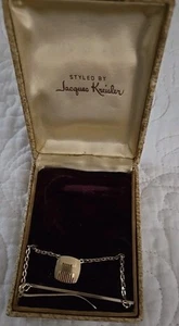 Vintage Set Jacques Kreisler Box goldfarbene Krawattenstange - Bild 1 von 5