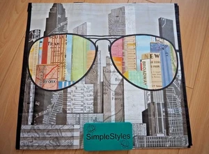 Borsa regalo New York City NYC attraverso i tuoi occhi durevole riutilizzabile mercato agricoltori NUOVO - Foto 1 di 4