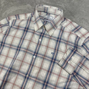 Southern Tide Shirt Mens Medium Blue Plaid Intercoastal Performance Preppy Golf - Picture 1 of 12