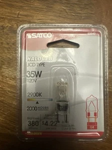 SATCO S3540 35W 120V 35T4/CL/G8/120 35 WATT HALOGN BI-PIN G8 BASE LIGHT BULB - Picture 1 of 1