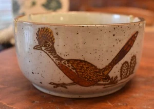 Vintage Otagiri Japan handbemalter Aschenbecher Schmuckschale Straßenläufer Südwesten - Bild 1 von 7