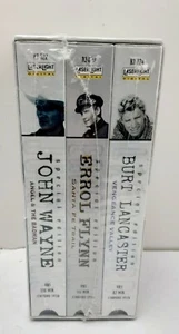 Vintage Westerns (VHS, 1998, 3-Tape Set) John Wayne, Errol Flynn, Burt Lancaster - Picture 1 of 5