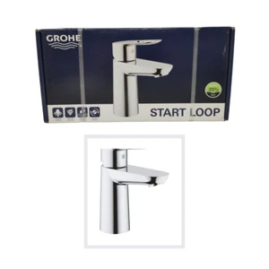 Grohe 'SilkMove' + 'QuickFix Design' Start Loop Chrome Basin Mixer Tap 23351000 - Picture 1 of 10