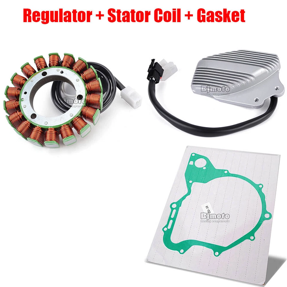 Stator Coil ＆ Voltage Regulator + Gasket For Yamaha XV500 XV535 Virago 500 535 Foto 1 de 1