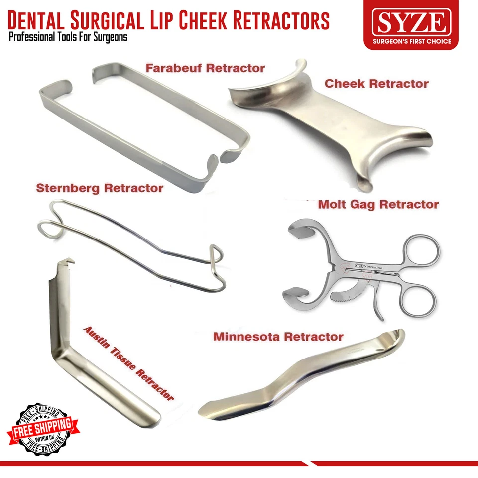 Abridor bucal dental labio mejilla sujeción retractores quirúrgico oral lengua depresor Foto 1 de 1